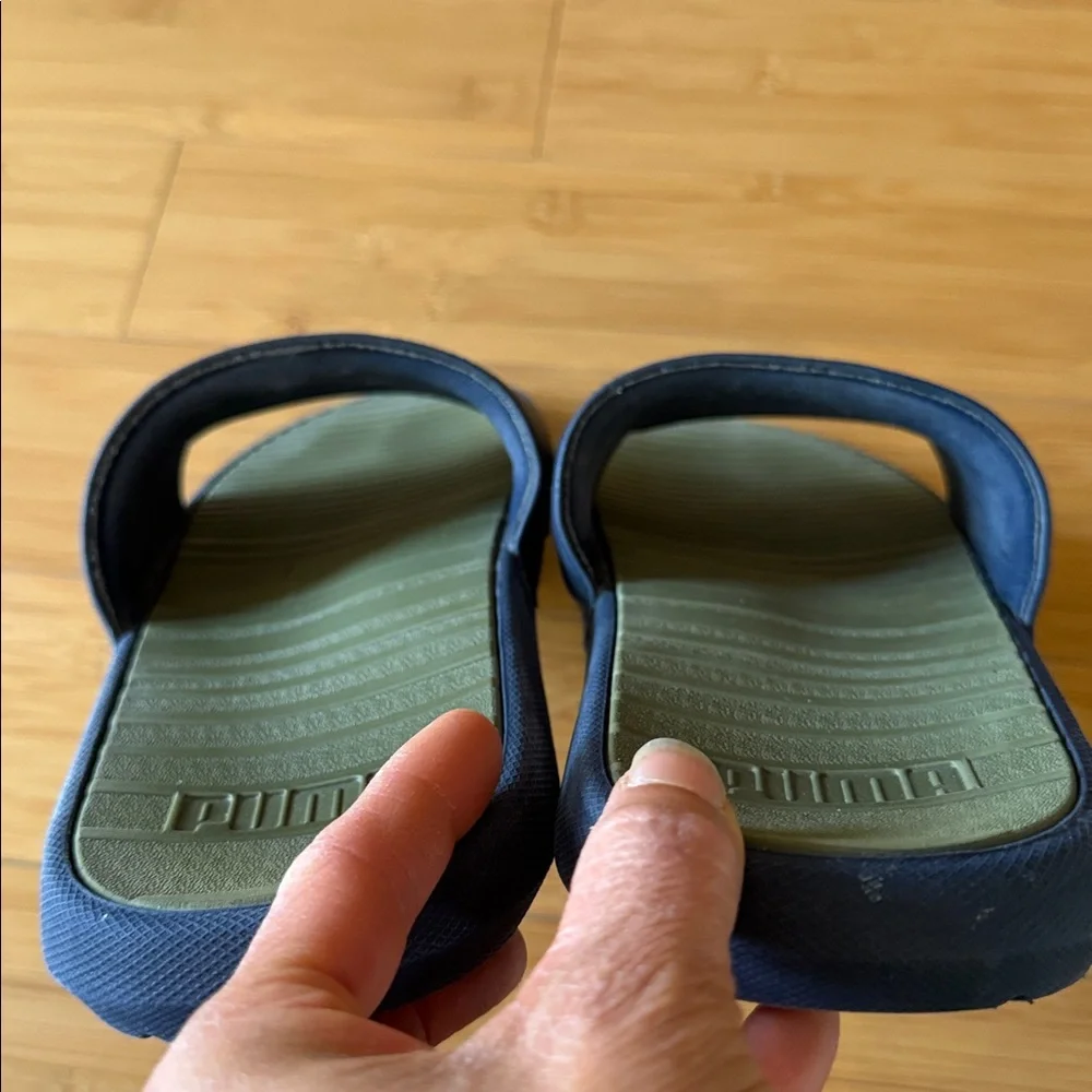 PUMA - Mens Cool Cat SLIDES Size: 11 Peacoat dark Green Moss